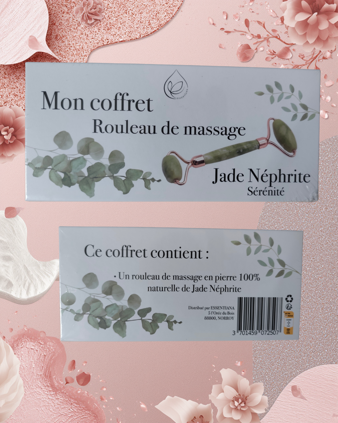 Rouleau de Massage Jade Néphrite